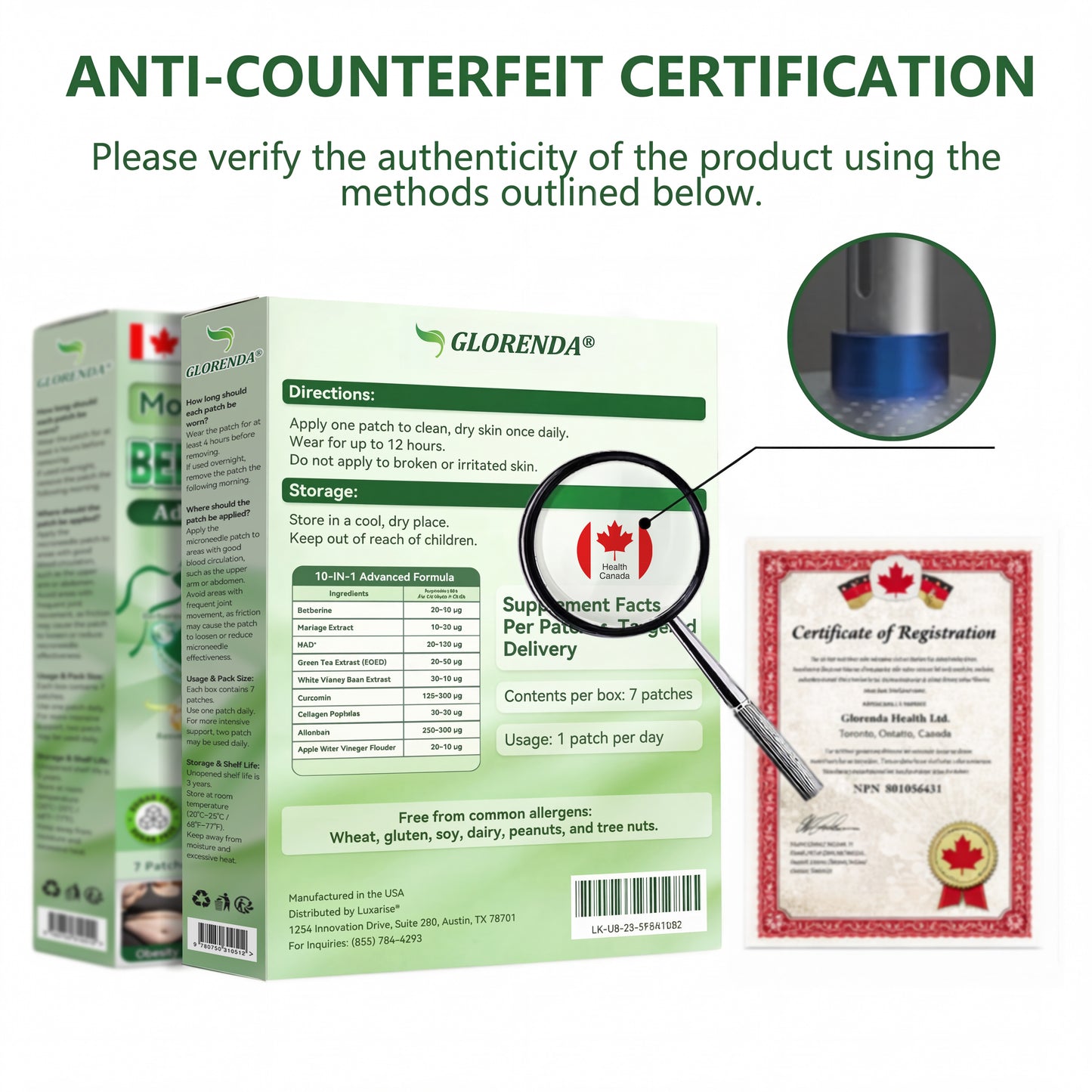 🇨🇦𝑶𝒇𝒇𝒊𝒄𝒊𝒂𝒍 𝑺𝒕𝒐𝒓𝒆  |💫🌱𝐆𝑳𝑶𝗥𝗘𝗡𝘿𝘼® 𝙈𝒐𝒓𝒊𝒏𝒈𝗮 · 𝗕𝗲𝗿𝗯𝐞𝐫𝐢𝐧𝙚 × 𝙉𝑨𝑫+ 𝟏𝟎-𝙞𝙣-𝟏 𝘼𝒅𝒗𝒂𝒏𝒄𝒆𝐝 𝐍𝐚𝐧𝙤 𝙈𝙞𝙘𝙧𝙤𝙣𝒆𝒆𝒅𝒍𝐞 𝐏𝐚𝐭𝙘𝙝(𝐉𝐮𝐬𝐭 𝐨𝐧𝐜𝐞 𝐚 𝐝𝐚𝐲, 𝐯𝐢𝐬𝐢𝐛𝐥𝐞 𝐜𝐡𝐚𝐧𝐠𝐞𝐬 𝐢𝐧 𝟕 𝐝𝐚𝐲𝐬） ✅ 𝐅𝐨𝐫 𝐨𝐛𝐞𝐬𝐢𝐭𝐲, 🅛🅞🅞🅢🅔 🅢🅚🅘🅝,𝐝𝐢𝐚𝐛𝐞𝐭𝐞𝐬, 𝐬𝐥𝐞𝐞𝐩 𝐚𝐩𝐧𝐞𝐚, 𝐣𝐨𝐢𝐧𝐭 𝐢𝐬𝐬𝐮𝐞𝐬, 𝐚𝐧𝐝 𝐦𝐨𝐫𝐞